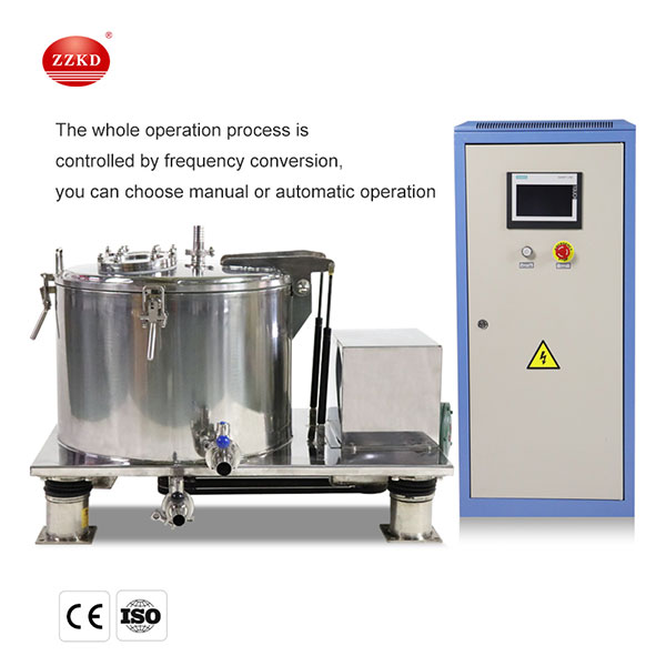 Top discharge stainless steel centrifuge