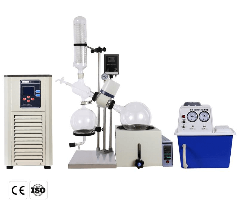 Rotary Evaporator With Chiller And Vacuum Pump