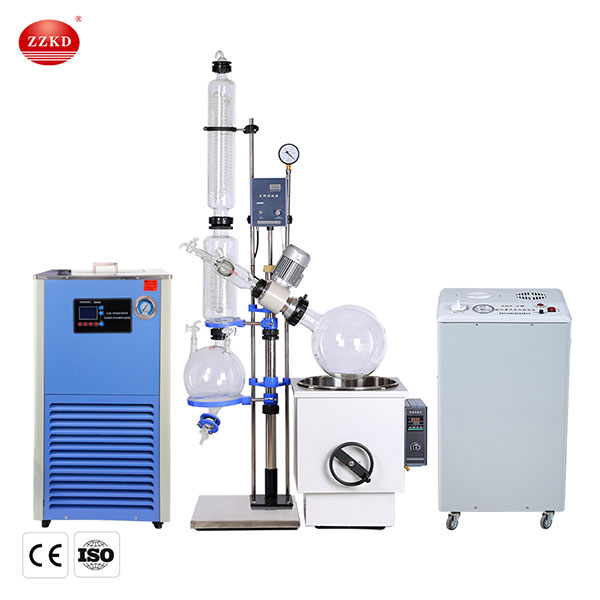 rotary evaporator heating mantle with recirculating chiller,