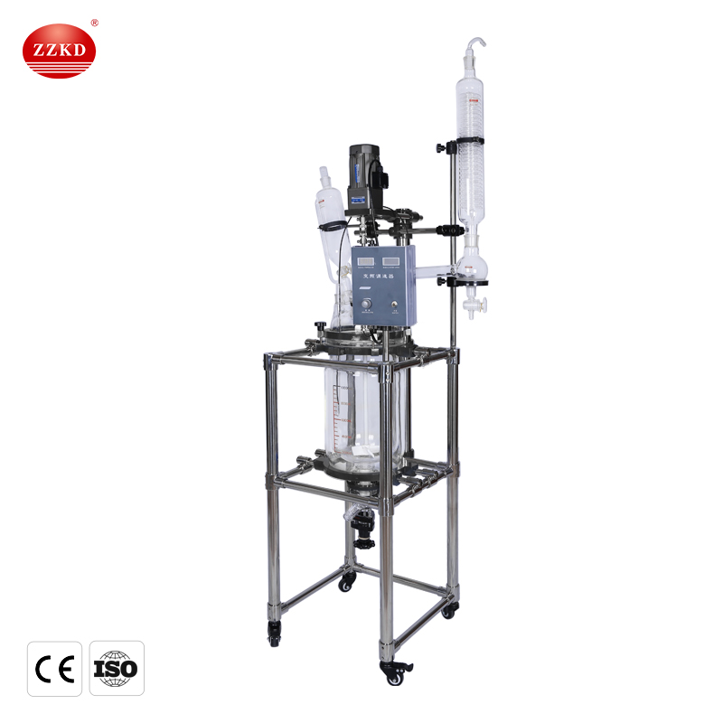 100l jacketed glass reactor