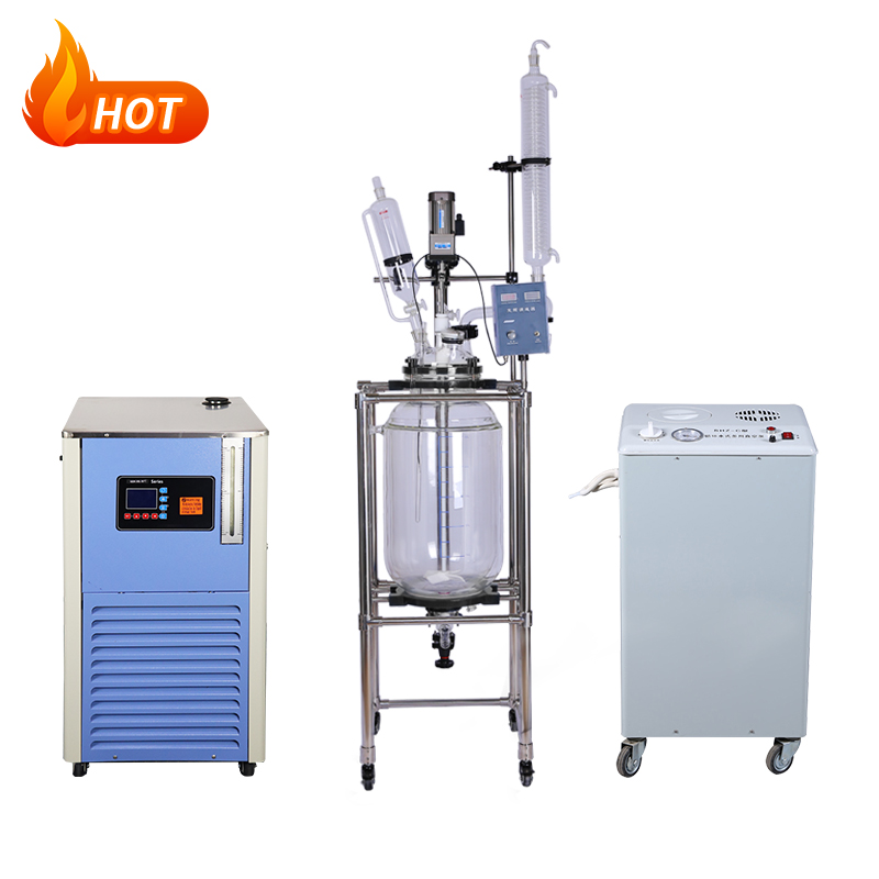 100l jacketed glass reactor