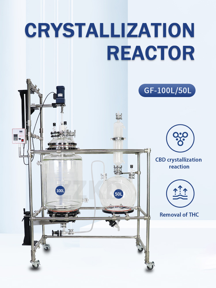 S-50l jacketed glass reactor