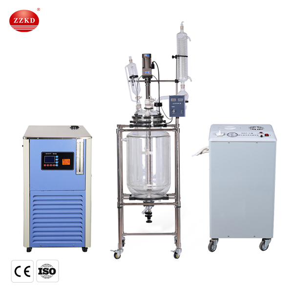 100l jacketed glass reactor