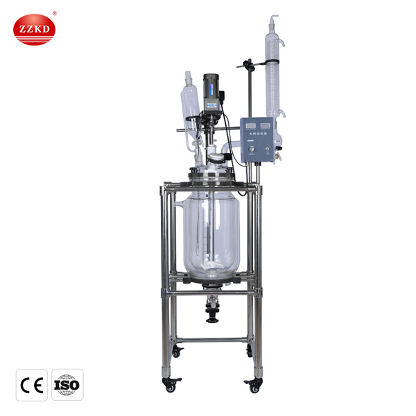 20l jacketed glass reactor