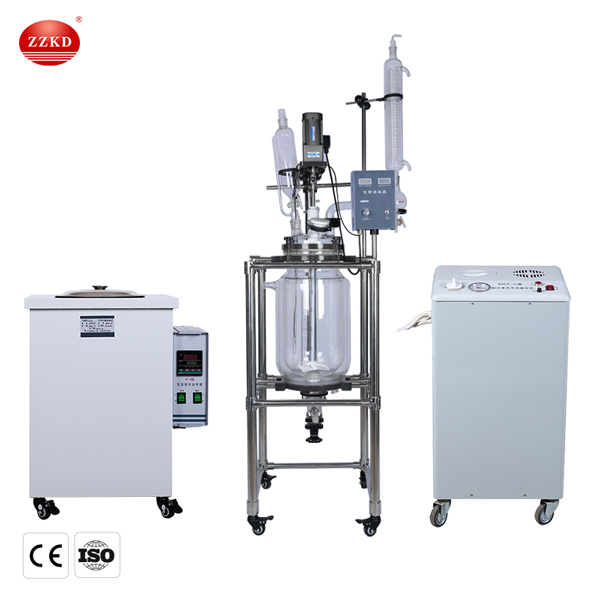 20l jacketed glass reactor
