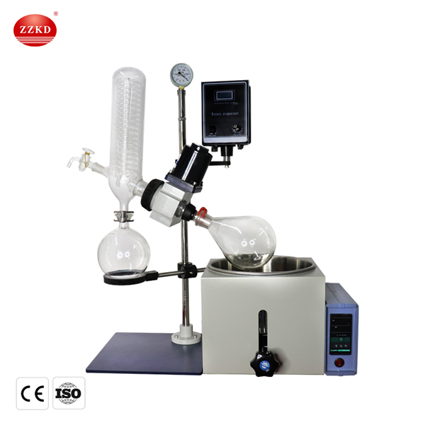 rotary evaporator with chiller and vacuum pump