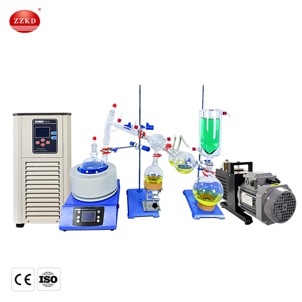 2l short path distillation with vacuum pump and chiller