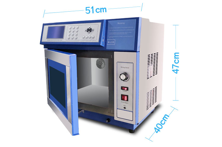 Microwave chemical reactor size